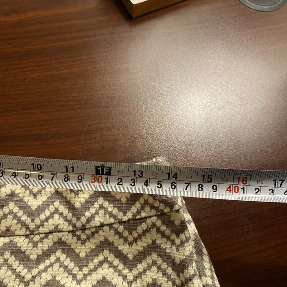 CARTONNIER Anthropologie NEW W/O Tags Gray/Ivory High Rise Shorts Sz 6 Womens - Picture 14 of 14